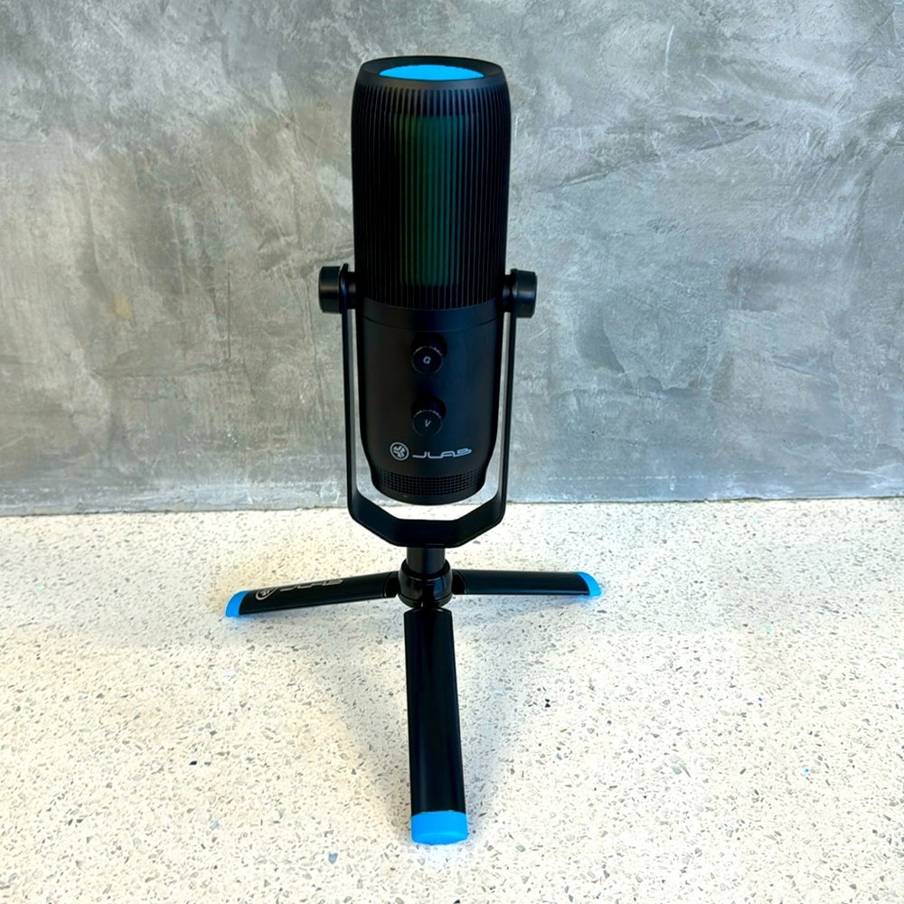 JLab talk, pro USB microphone, USB-C output in black
